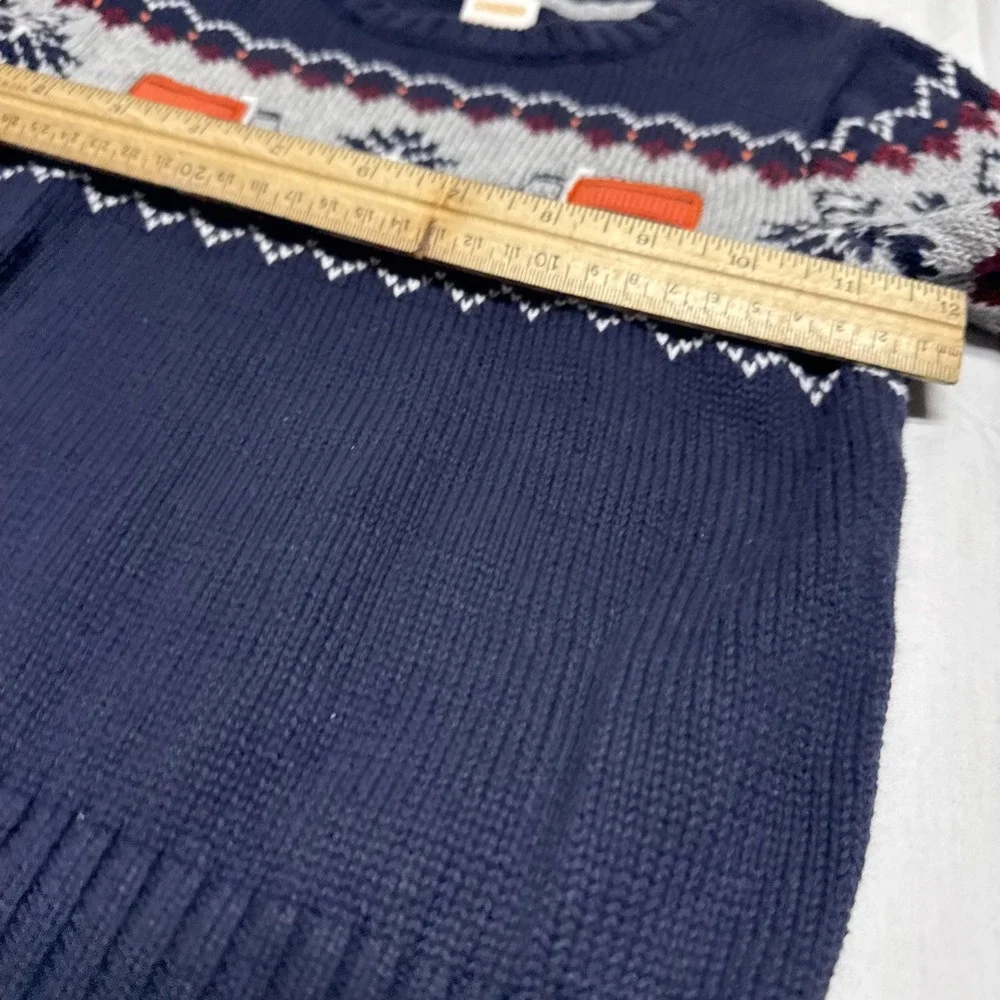 Gymboree Toddler Boys Size 18-24 months Pullover Sweater DUMPTRUCK  Navy blue